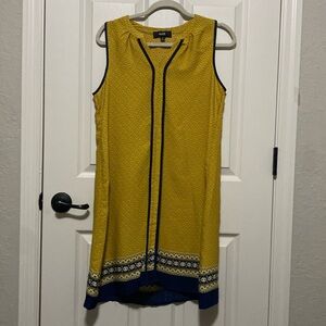 Women’s Yellow & Navy Naïf Dress Size:Medium
